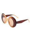 Yoke - Retro Chic Fashion Oversized Round Women's Sunglasses