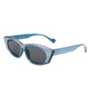 Nyx - Retro Rectangular Narrow Flat Top Slim Sunglasses