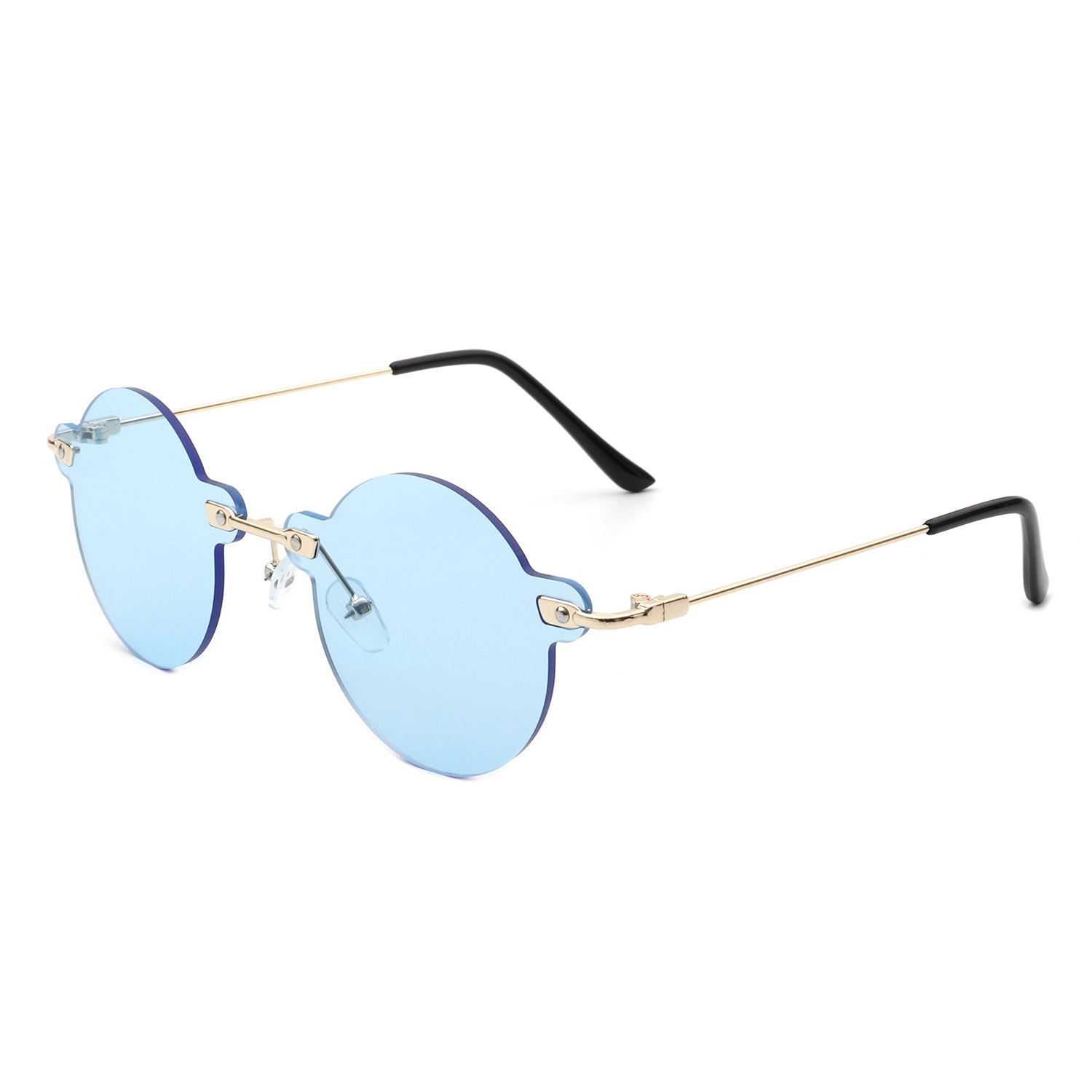 Round Sunglasses Retro Circle Tinted Lens Glasses UV400 Protection -  CZ180TTZRN7 - Women's Sunglasses, Roun…