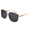 Jolt - Oversized Butterfly Square Curved Lens Sunglasses