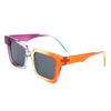 Xeno - Flat Top Geometric Fashion Square Sunglasses