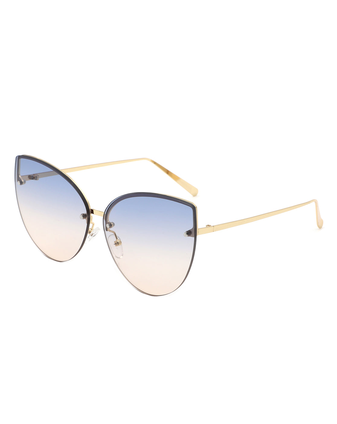 Lyndis - Cramilo Chic Cat Eye Rimless Women's Fashion Sunglasses