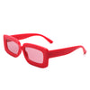 Celestra - Rectangle Flat Lens Fashion Tinted Square Sunglasses