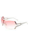 Echo - Luxury Oversized Rimless Rectangle Fashion Women's Sunglasses