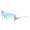 Flux - Oversized Rimless Luxury Sunglasses for Women