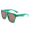 Kallias - Oversize Square Flat Top Large Fashion Women Sunglasses
