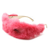 Kyriel - Y2K Wrap Around Fuzzy Fashion Furr Women Sunglasses