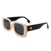 Jadestone - Square Retro Flat Top Fashion Sunglasses