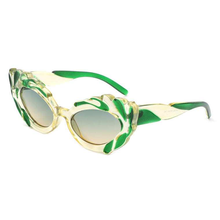 Snapp - Modern Sculpted Cat Eye Fashion Women's Sunglass