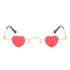 Zyral - Metal Heart Shaped Tinted Mini Color Pop Sunglasses