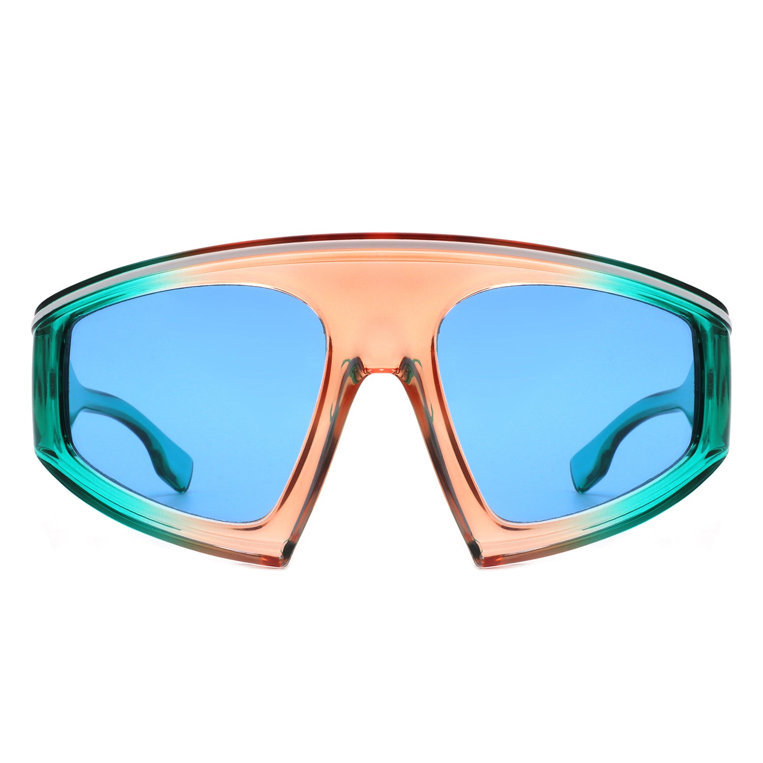 Bramble - Oversize Futuristic Square Women Fashion Sunglasses
