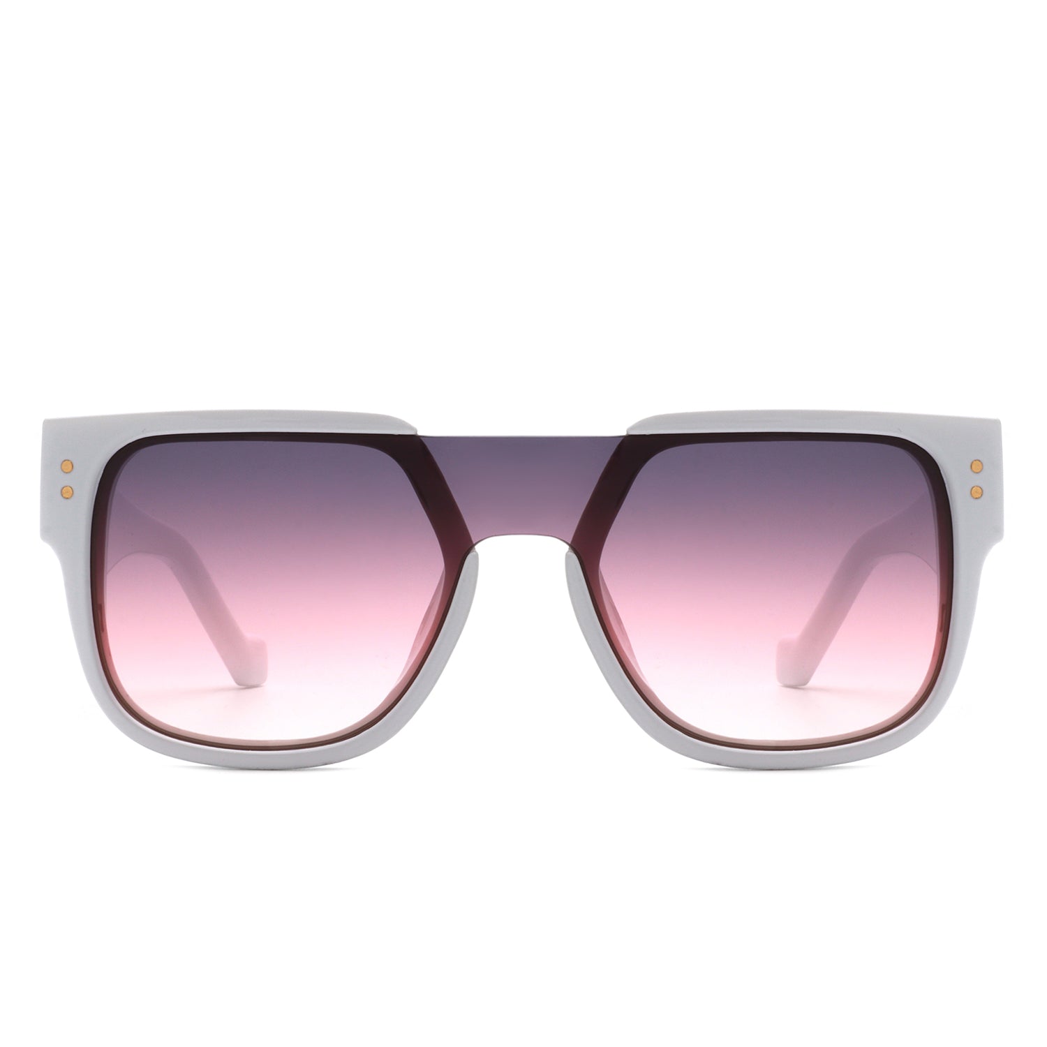 Solis - Square Oversize Brow-Bar Chic Women Fashion Sunglasses