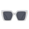 Luma - Chic Flat Top Fashion Women's Square Sunglass