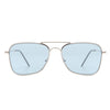 Whirl - Geometric Square Brow-Bar Fashion Sunglasses