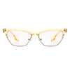 Mistique - Women Retro Half Frame Square Fashion Cat Eye Sunglasses