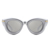 Glide - Round Thick Frame Retro Circle Sunglass