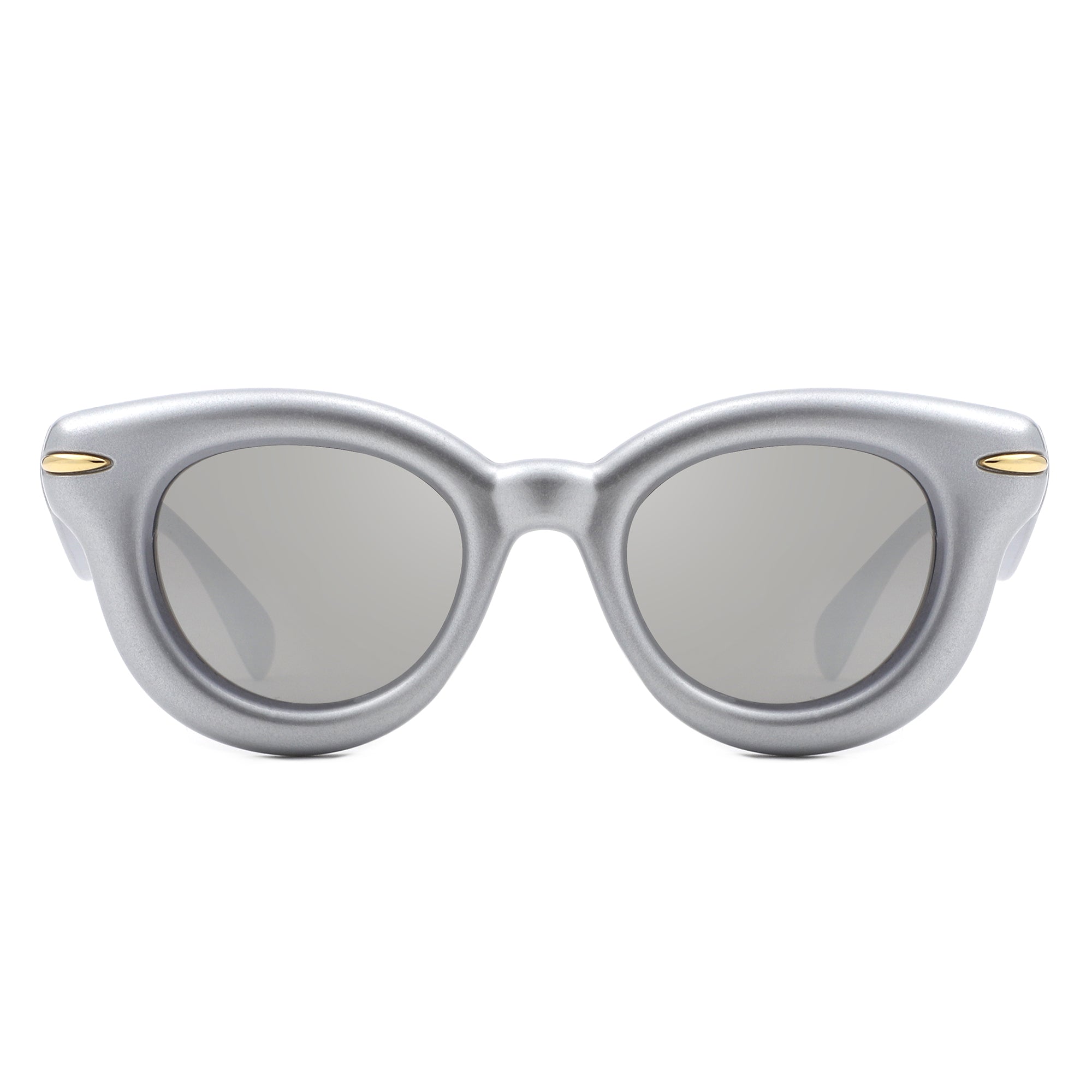 Glide - Round Thick Frame Retro Circle Sunglass