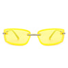 Thalyn - Rectangle Sleek Tinted Sports Color Pop Sunglasses