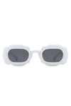 Uplift - Geometric Irregular Thick Frame Square Fashion Sunglasses