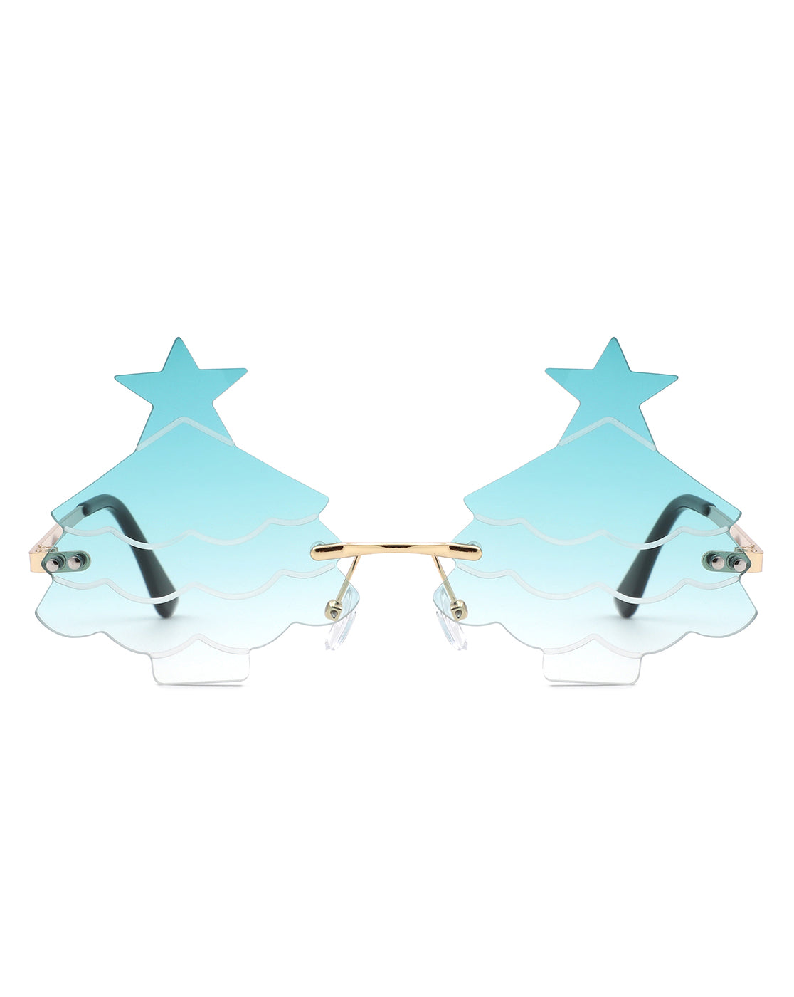 Nyxara - Novelty Christmas Tree Tinted Sunglasses