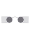 Oralia - Retro Irregular Wide Bar Round Sunglasses