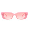 Netheria - Rectangle Retro Narrow Flat Lens Fashion Slim Sunglasses