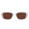 Azurette - Rectangle Retro Flat Top Vintage Inspired Square Sunglasses