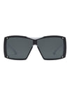 Fizz - Oversized Thick Frame Wrap-Around Women's Square Sunglasses