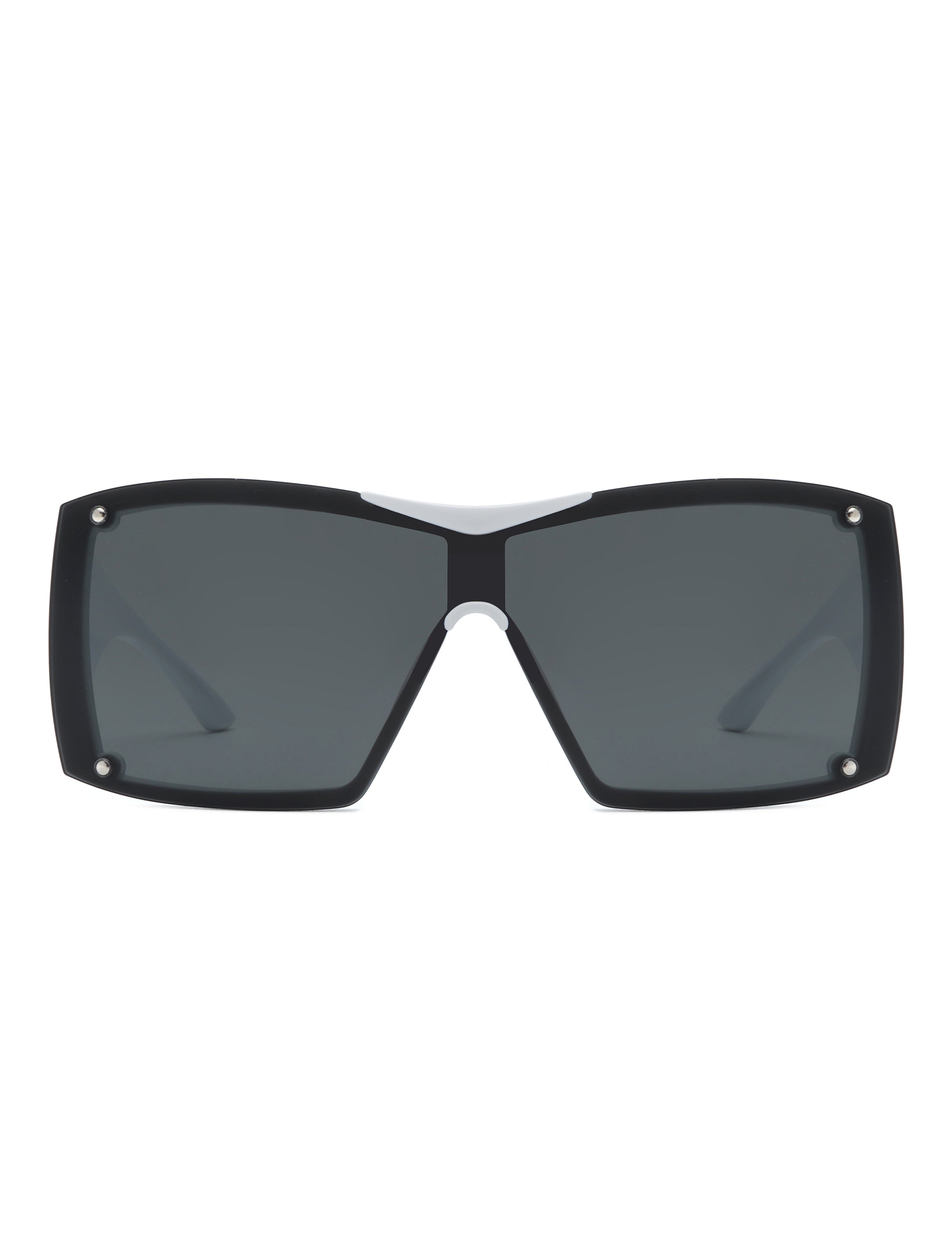 Fizz - Oversized Thick Frame Wrap-Around Women's Square Sunglasses