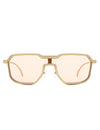 Fusion - Retro Oversized Square Geometric Fashion Sunglasses