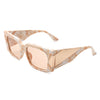 Almarion - Rectangle Chic Retro Flat Top Fashion Square Sunglasses