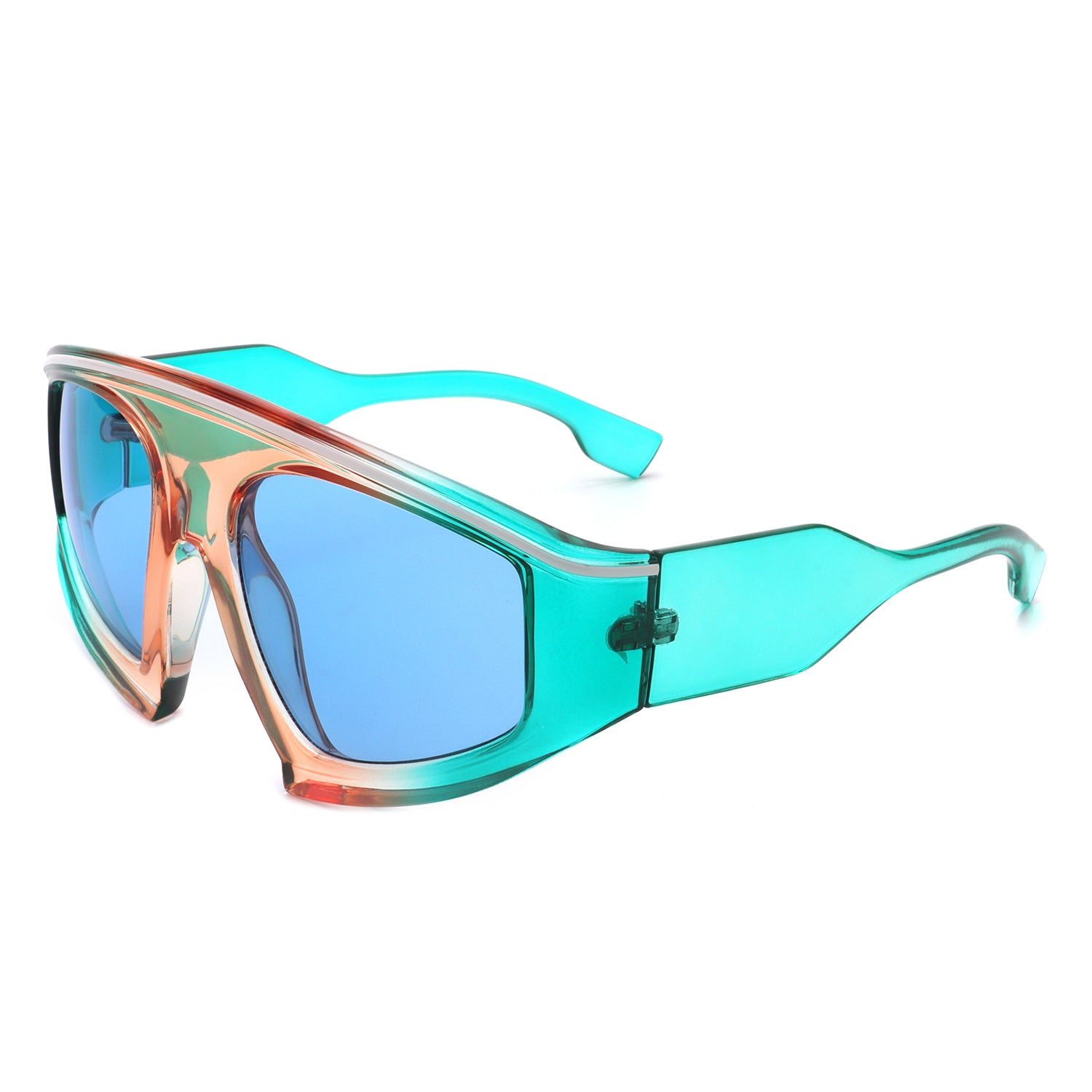 Bramble - Oversize Futuristic Square Women Fashion Sunglasses