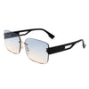 Dreamsea - Rectangle Classic Rimless Square Retro Tinted Fashion Sunglasses
