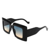 Caelum - Women Fashion Square Flat Top Oversize Sunglasses