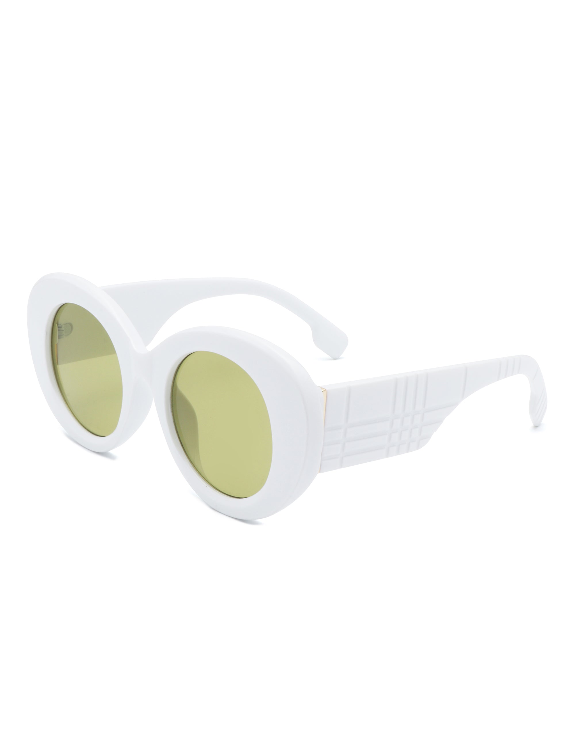 Optic - Round Oval Oversized Women's Fashion Sunglasses