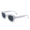 Kyvyn - Small Square Horn-Rimmed Fashion Color Pop Sunglasses