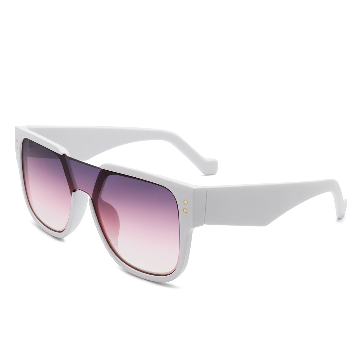 Solis - Square Oversize Brow-Bar Chic Women Fashion Sunglasses