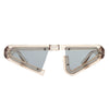 Sparkton - Futuristic Triangle Cut-Out Fashion Irregular Geometric Sunglasses