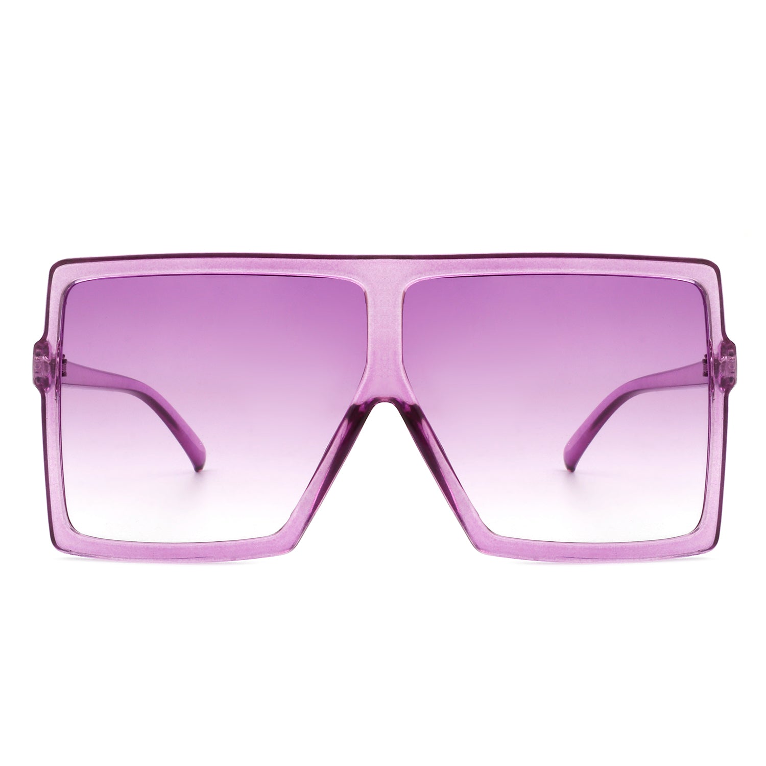 Zenithia Women's Oversize Flat Top Fashion Sunglasses