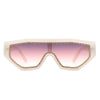 Goldleaf - Geometric Oversize Glitter Square Fashion Women Sunglasses