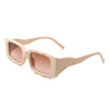 Tigrilla - Rectangle Retro Flat Top Fashion Vintage Square Sunglasses