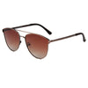 ALMONTE | SHIVEDA PJ705 - Women Flat Lens Polarized Round Fashion Aviator Sunglasses - Cramilo Eyewear - Stylish Trendy Affordable Sunglasses Clear Glasses Eye Wear Fashion