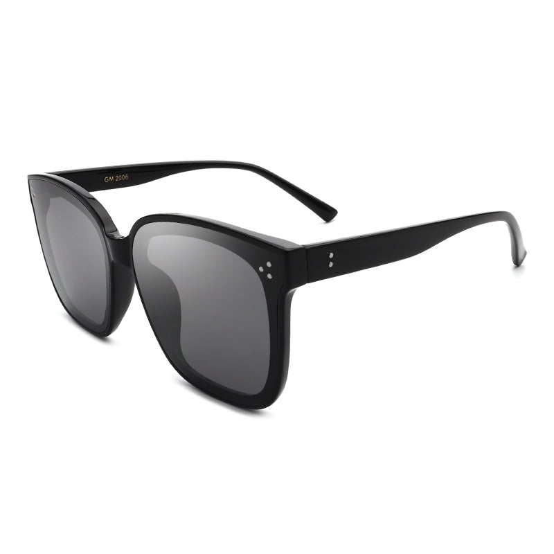 GM2006 - Retro Square Flat Top Fashion Cat Eye Polarized Sunglasses