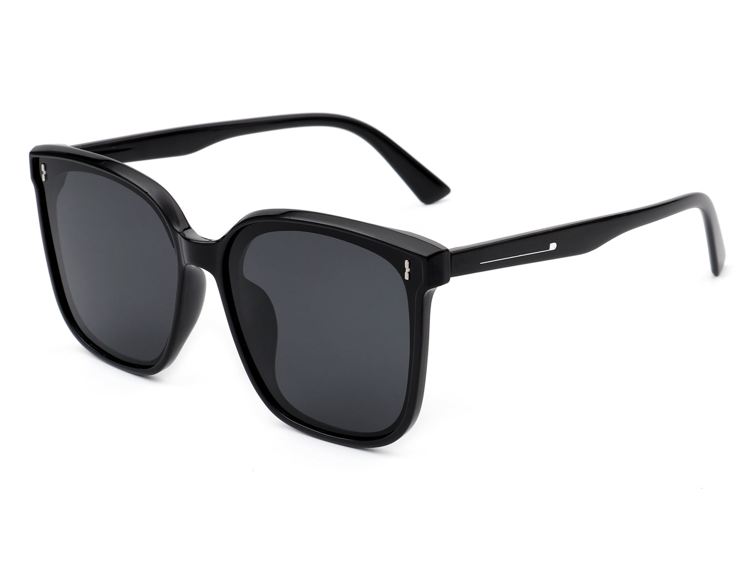 Zona - Square Oversize Retro Flat Top Women Fashion Sunglasses