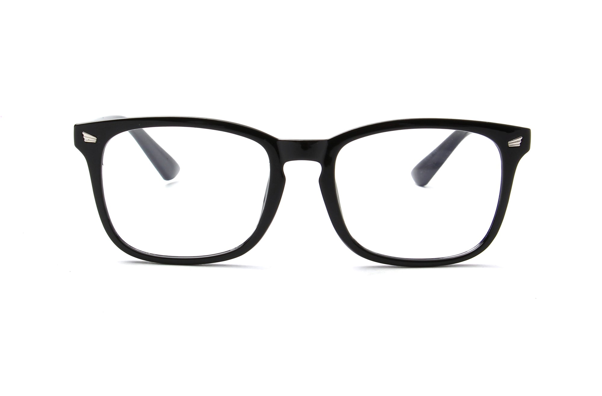 Venezia | Classic Rectangle Horn Rimmed Blue Light Blocker Glasses