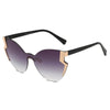 DECATUR | S2074 - Women Fashion Oversize Cat Eye Sunglasses - Cramilo Eyewear - Stylish Trendy Affordable Sunglasses Clear Glasses Eye Wear Fashion