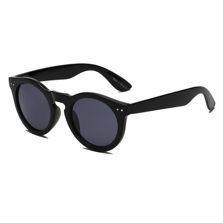 BALA | S1079 - Retro Round Fashion Sunglasses - Cramilo Eyewear - Stylish Trendy Affordable Sunglasses Clear Glasses Eye Wear Fashion