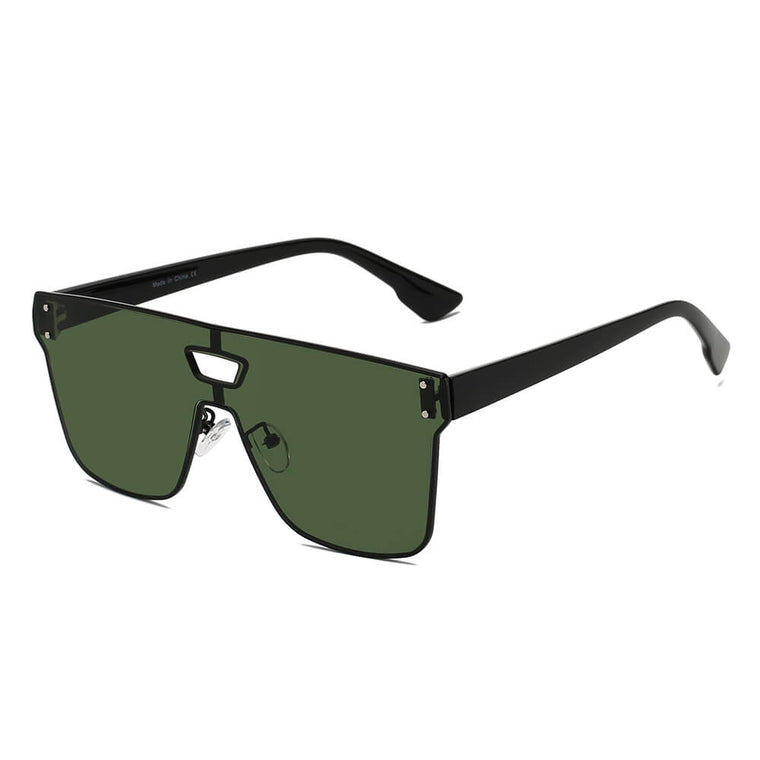 BEATRICE | S4001 - Unisex Retro Vintage Square Sunglasses - Cramilo Eyewear - Stylish Trendy Affordable Sunglasses Clear Glasses Eye Wear Fashion