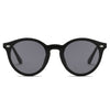 CROSBY | S1100 - Unisex Fashion Retro Round Horn Rimmed Sunglasses - Cramilo Eyewear - Stylish Trendy Affordable Sunglasses Clear Glasses Eye Wear Fashion