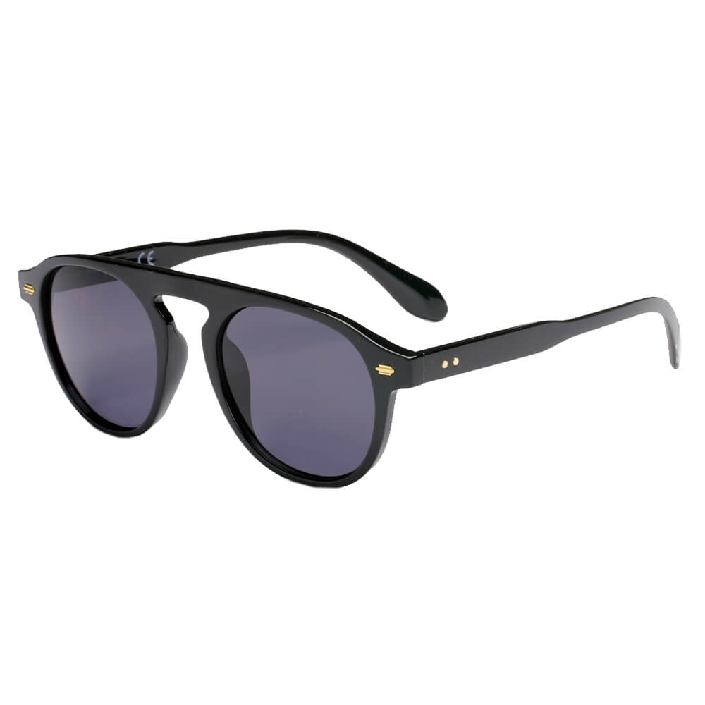CADIZ | S1120 - Unisex Round Carrera Fashion Round Brow Bar Sunglasses - Cramilo Eyewear - Stylish Trendy Affordable Sunglasses Clear Glasses Eye Wear Fashion